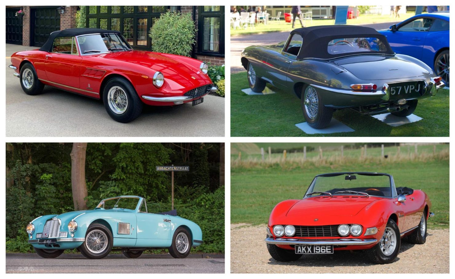 Convertible Cars Collage