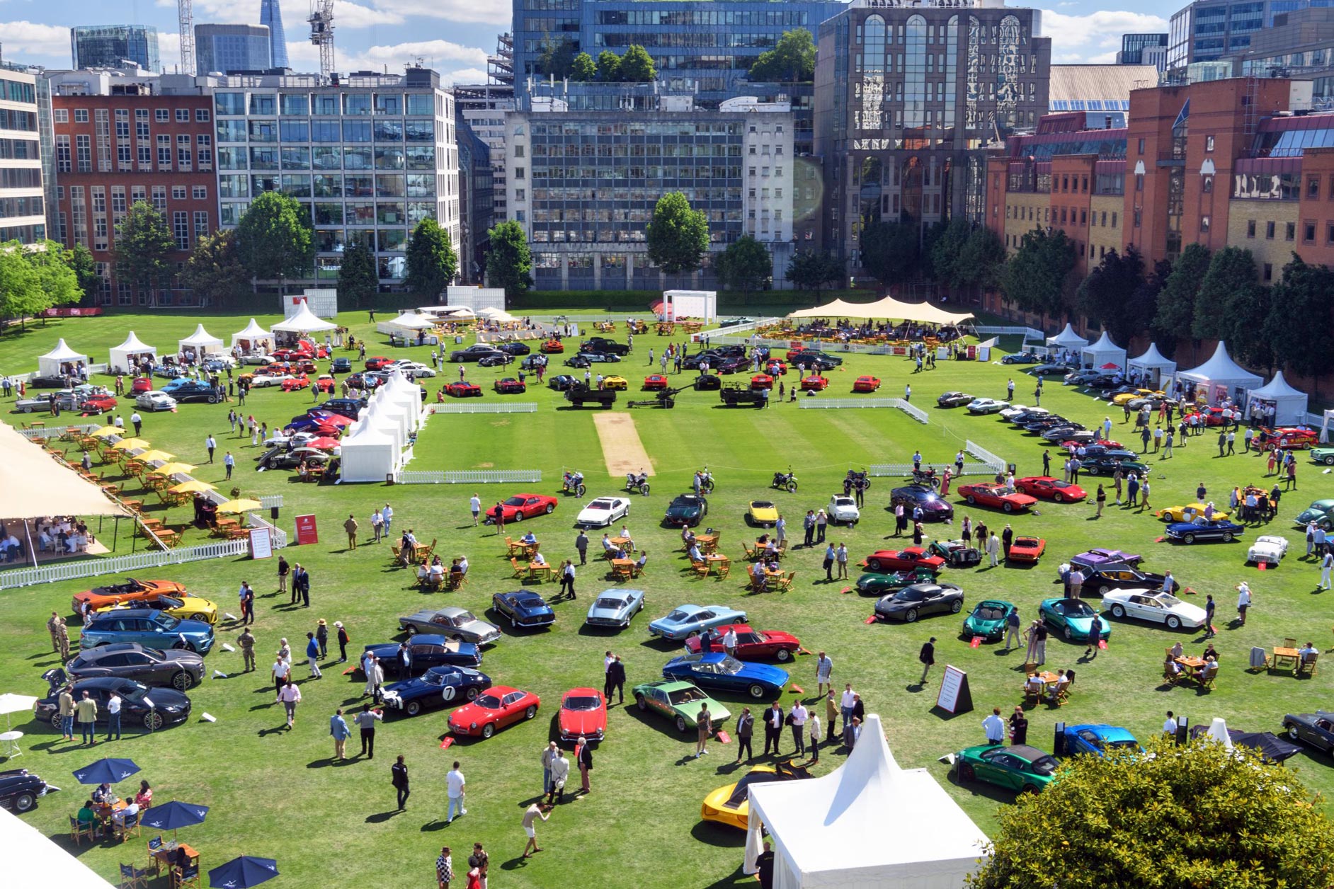 London Concours Drone Shot
