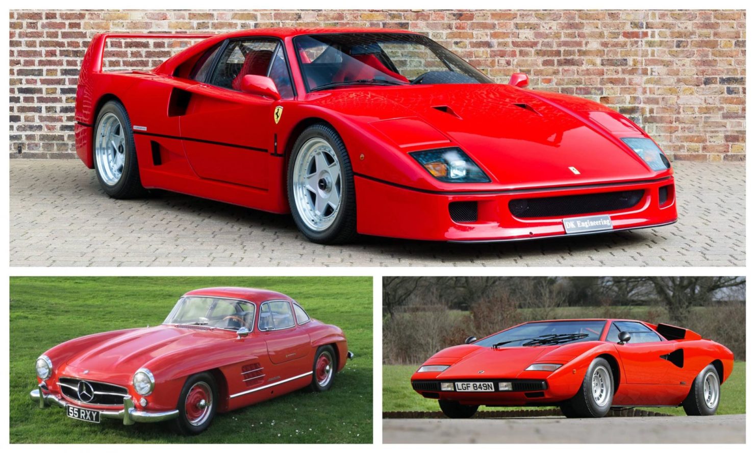 Pursuit of Speed Cars Collage