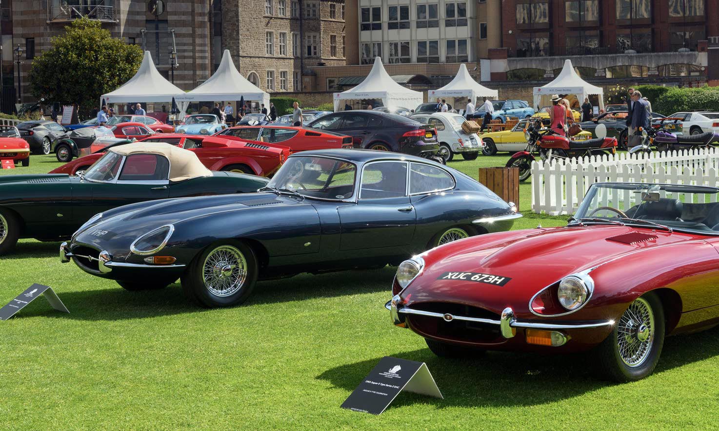 Jaguar E Types at London Concours
