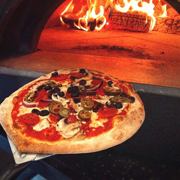 Making A Pizza Post Pizza Oven